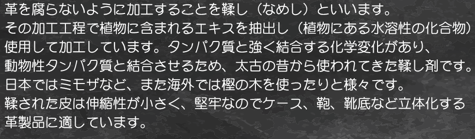 革の基礎知識